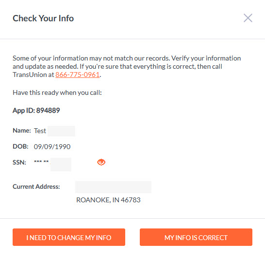 ID verification failure